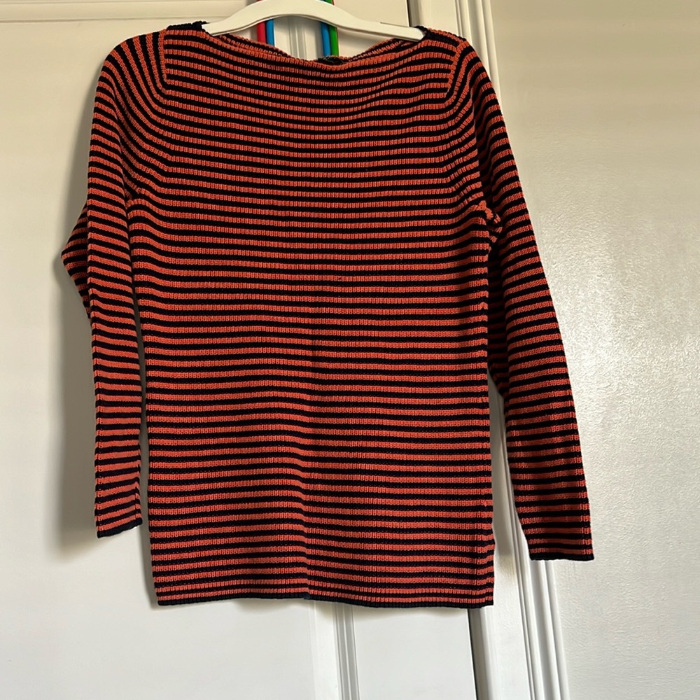 #17 Lauren Ralph, Lauren Sweater, Orange Navy